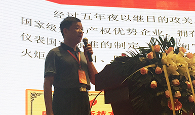 虹潤(rùn)公司董事長(zhǎng)林善平在2017年儀器儀表產(chǎn)業(yè)發(fā)展峰會(huì)作專題報(bào)告