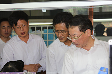 福建省紀委副書記、監(jiān)察廳廳長陳善光一行視察虹潤公司